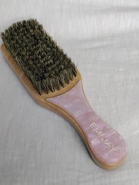 EMI Jay Mini Boar Bristle Pink Handled Hairbrush